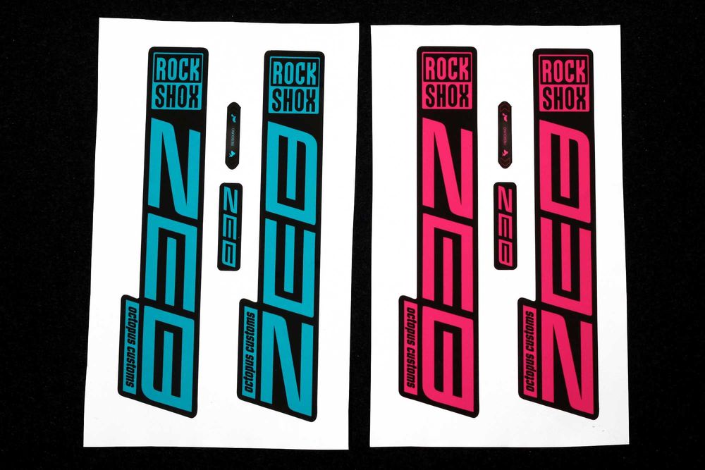 Naklejki FOX, ROCK SHOX, koła DT SWISS *czytaj ogłoszenie*