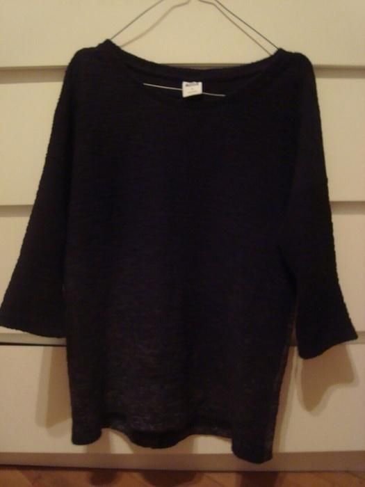 Vero Moda bluza sweter ombre czarno szara basic minimalizm czarna M