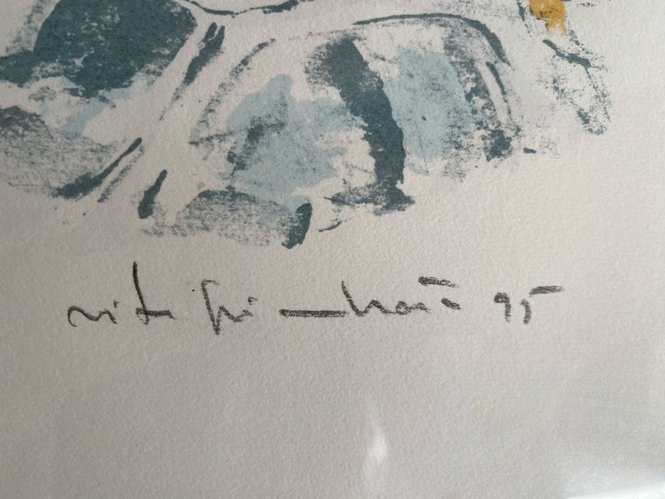 Serigrafia emoldurada “Mercado de Arroios”