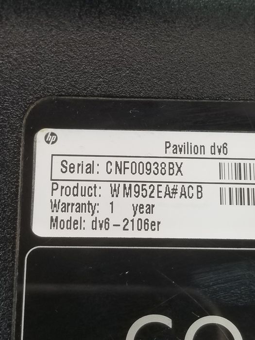 Ноутбук HP Pavilion dv6-2106er