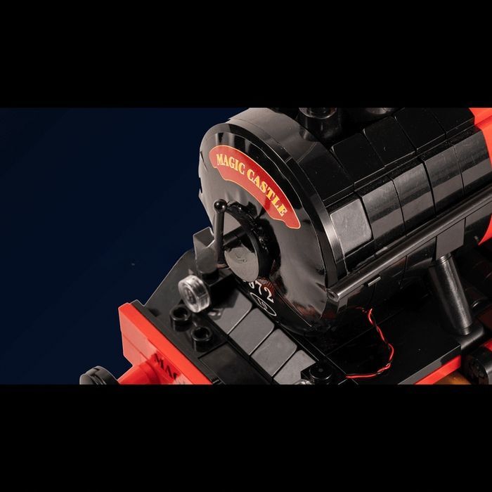 Klocki 2086 el. Ruchomy pociąg lokomotywa Mould King 12010