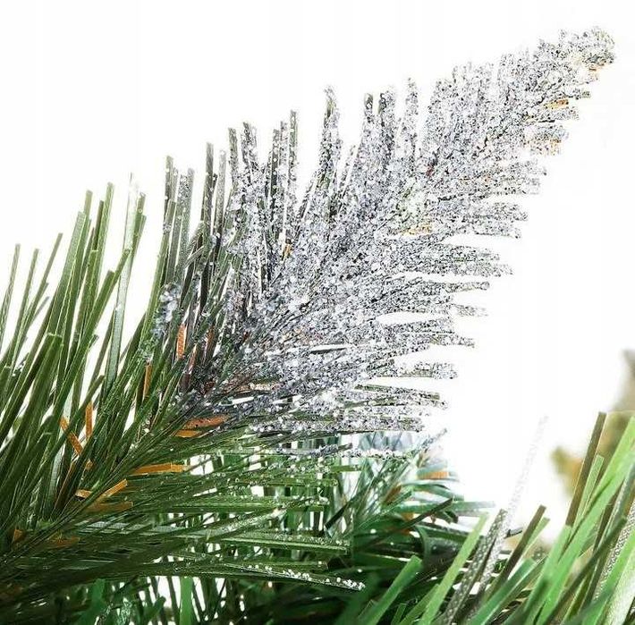 Ялинка сосна засніжена на натуральному пні  180 см штучна