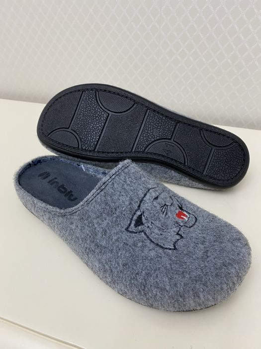 Чоловічі капці повстяні Inblu,сірий та графіт. 40-46 розмір у розмір.