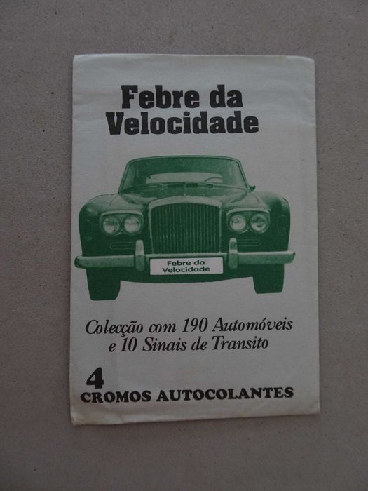 Carteira de cromos fechada - Febre da Velocidade - Odivelbrinde