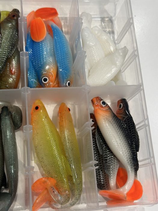 Zestaw 45 przynęt typu ripper hand made od WILD FISH