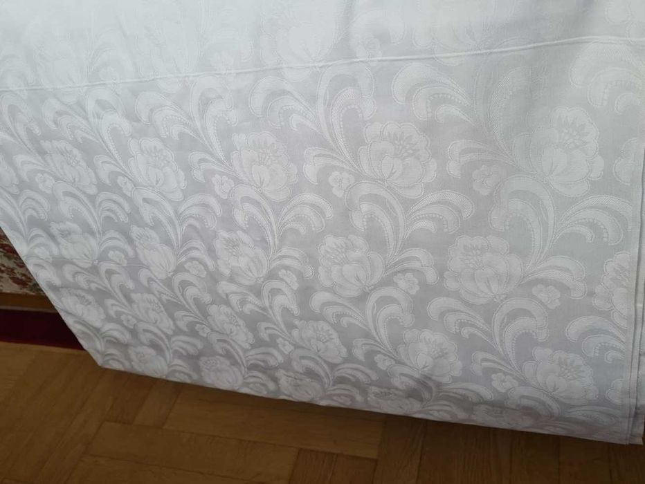 Ткань - Белый Дамаск (100%  коттон)