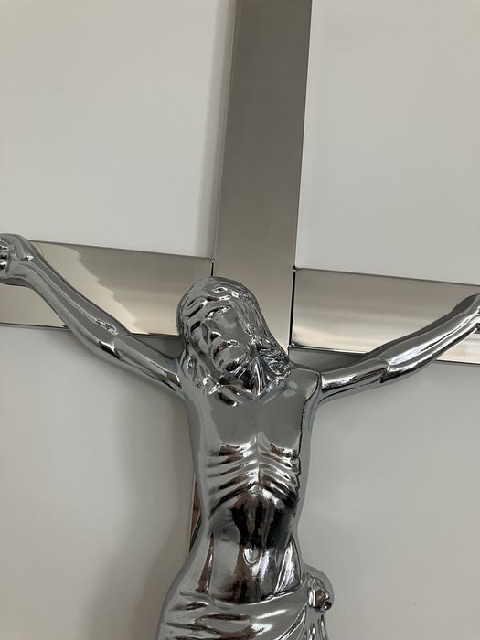 Krzyż z pasyjką stal nierdzewna