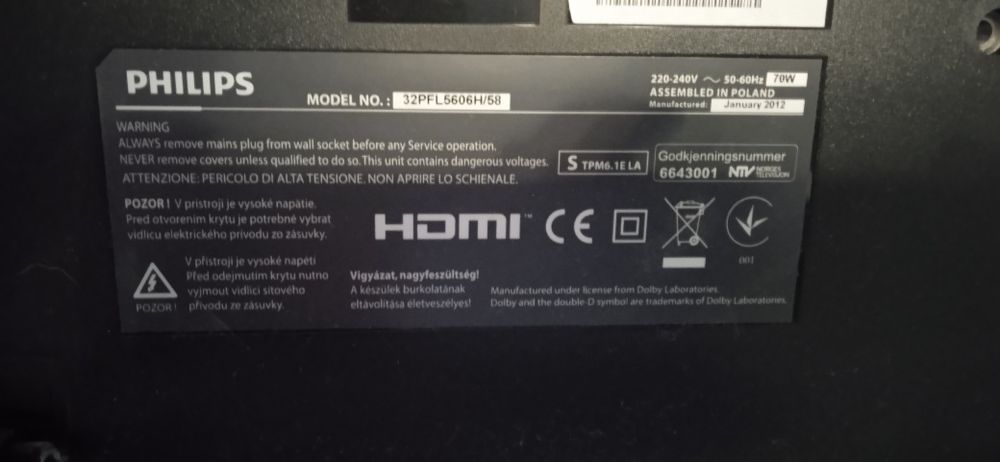 Телевізор Philips 32PHL5606H58