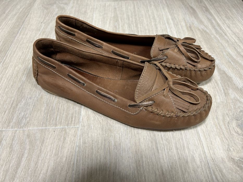 Балетки Tom Tailor кожаные мокасины слипоны туфли