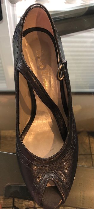Sapatos elegantes azul marinho