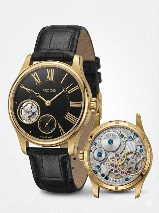 EPOS 3369.193.22.25.25 | Швейцарские механические часы | Open Heart