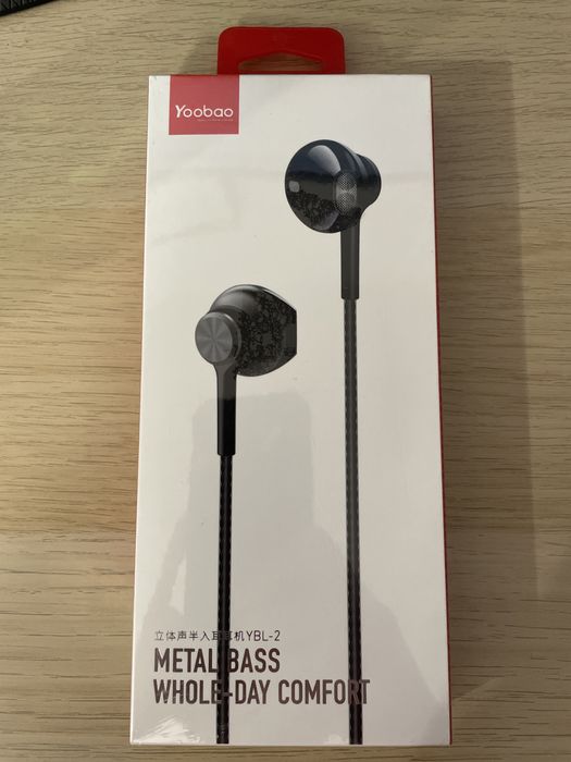 Yoobao Metal Bass słuchawki douszne 3,5 mm Jack