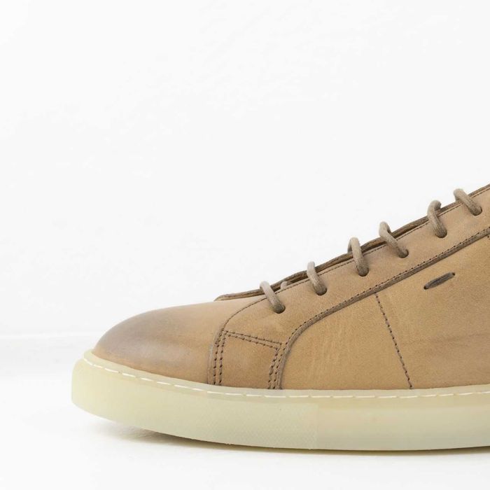 Tênis de couro ERNESTO DOLANI (40/26.5) feito à mão na Itália