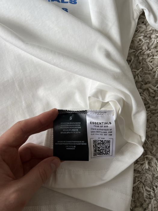 Fear of god essentials футболка