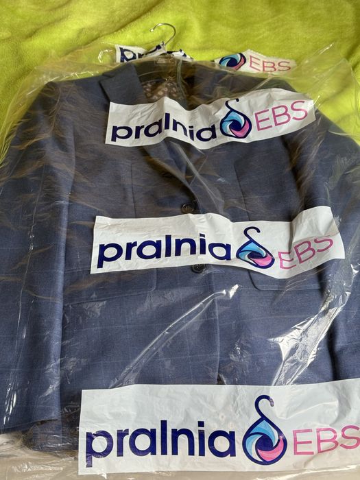 Garnitur męski w kratę