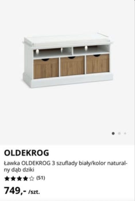 Sprzedam szafkę na buty i ławkę z szufladami