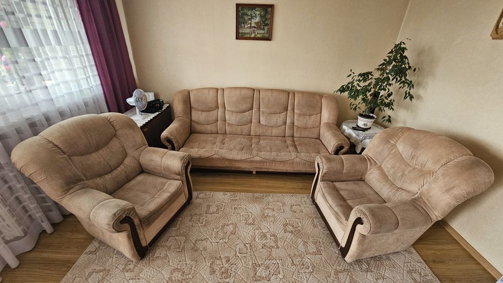 Komplet wypoczynkowy wersalka fotele