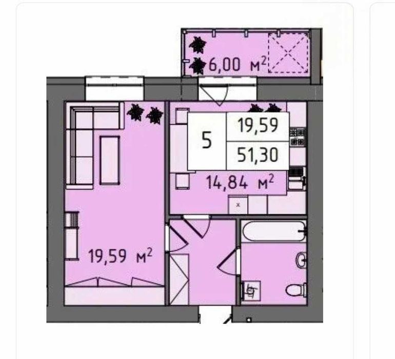 Продаж сучасної 1 к квартири в ЖК "Стокгольм"