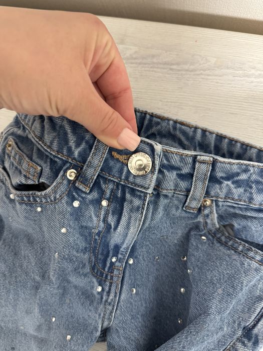 Джинси некст NEXT на дівчинку 5 років з камінцями стразами