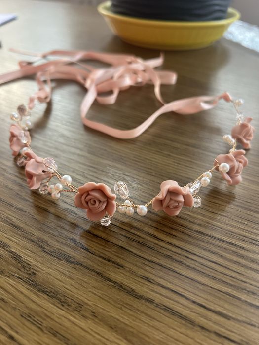 Квітковий вінок обруч весільна прикраса діадема