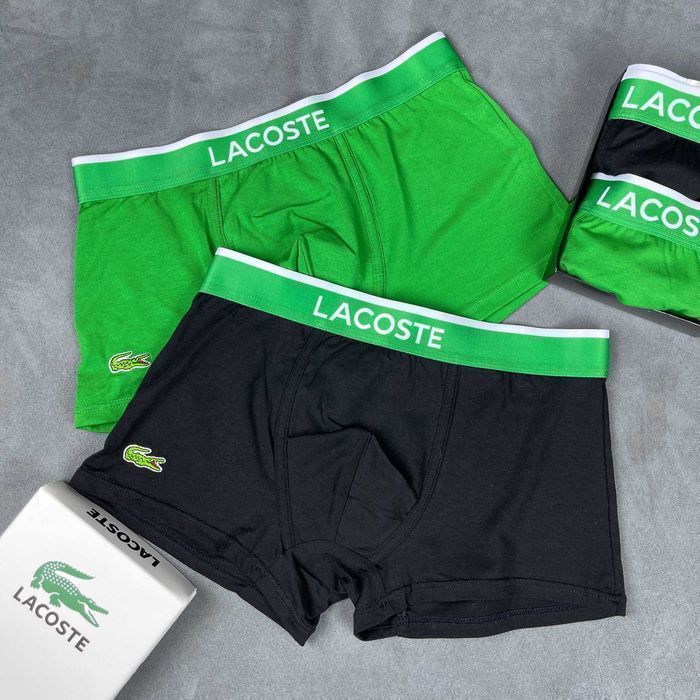 Чоловічі труси Lacoste преміальної якості. Мужские боксеры Лакост