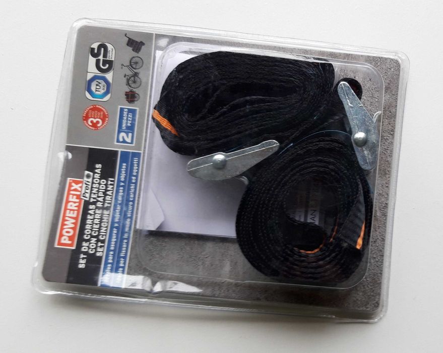 Conjunto de 2 cintas catraca - Artigo NOVO.