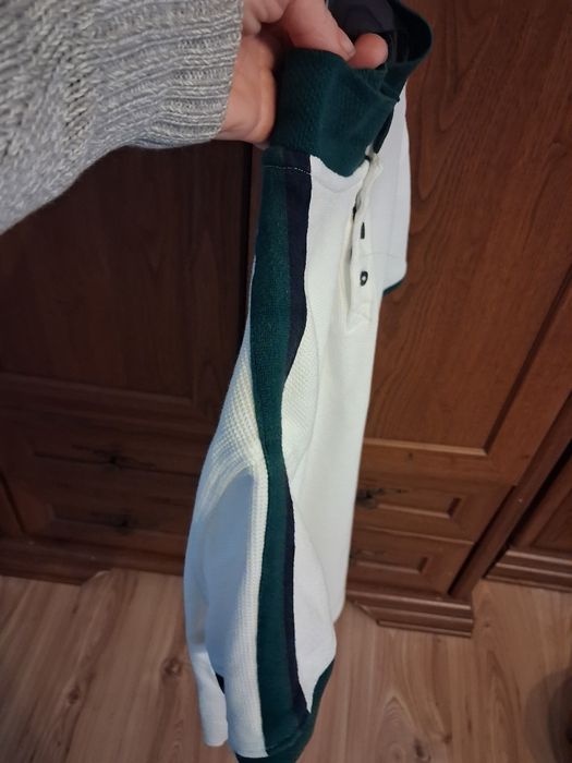 Biała koszulka polo chłopięca  Zara 152