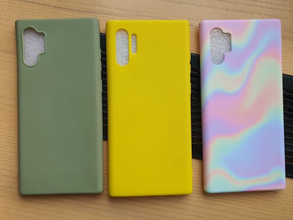 Чохол на Samsung Galaxy Note 10 Plus Яскравий Зелений Райдужний