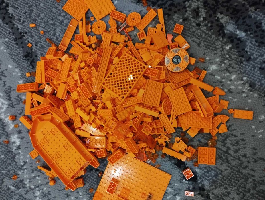Klocki Lego mix oryginalne na kg. Zielone Czarne Szare Tan brązowe