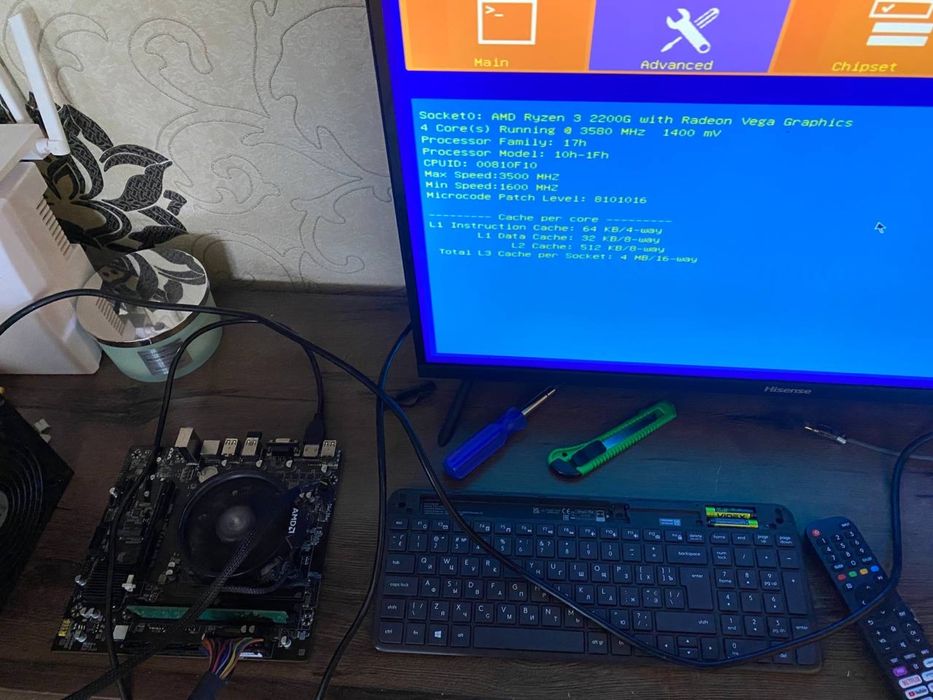 Процесор AMD Ryzen 3 2200g AM4 Амд Райзен+кулер в подарунок