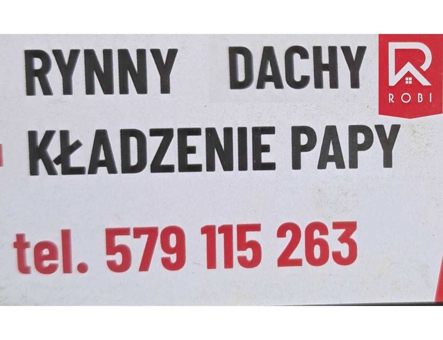 Dekarstwo, Dekarz, Rynny, papy naprawa dachu, malowanie dachu.