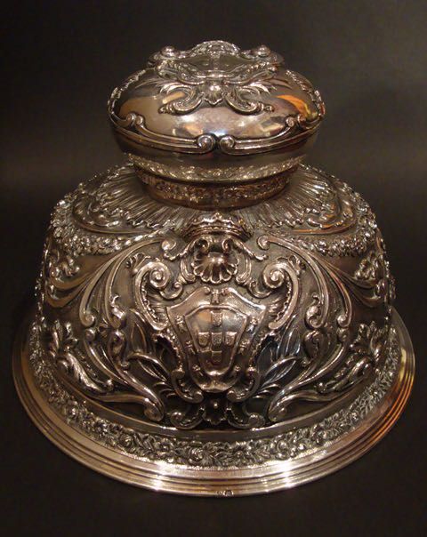 Grande Tinteiro antigo de Secretária