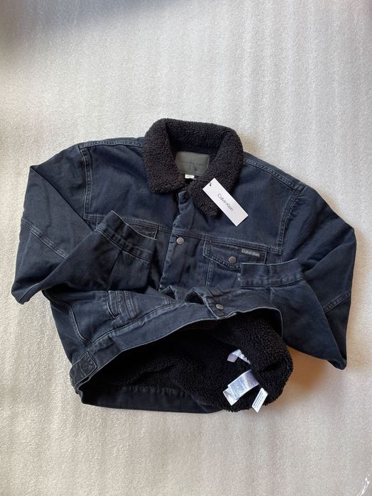 Куртка calvin klein шерпа (ck 90s Sherpa Denim Jacket)c америки m,l,xl