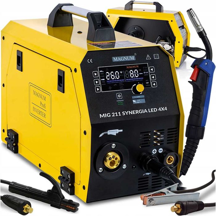 Spawarka migomat MIG 211 ALU SYNERGIA 4x4 MAG MMA TIG DC 200A
