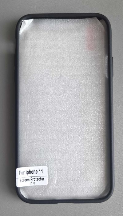 Etui case do iphone 11 + 2 szybki etui czarne Tocol