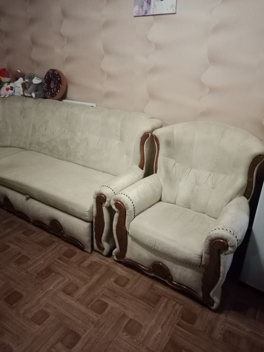 М'ягкій  уголок з кріслом роксана