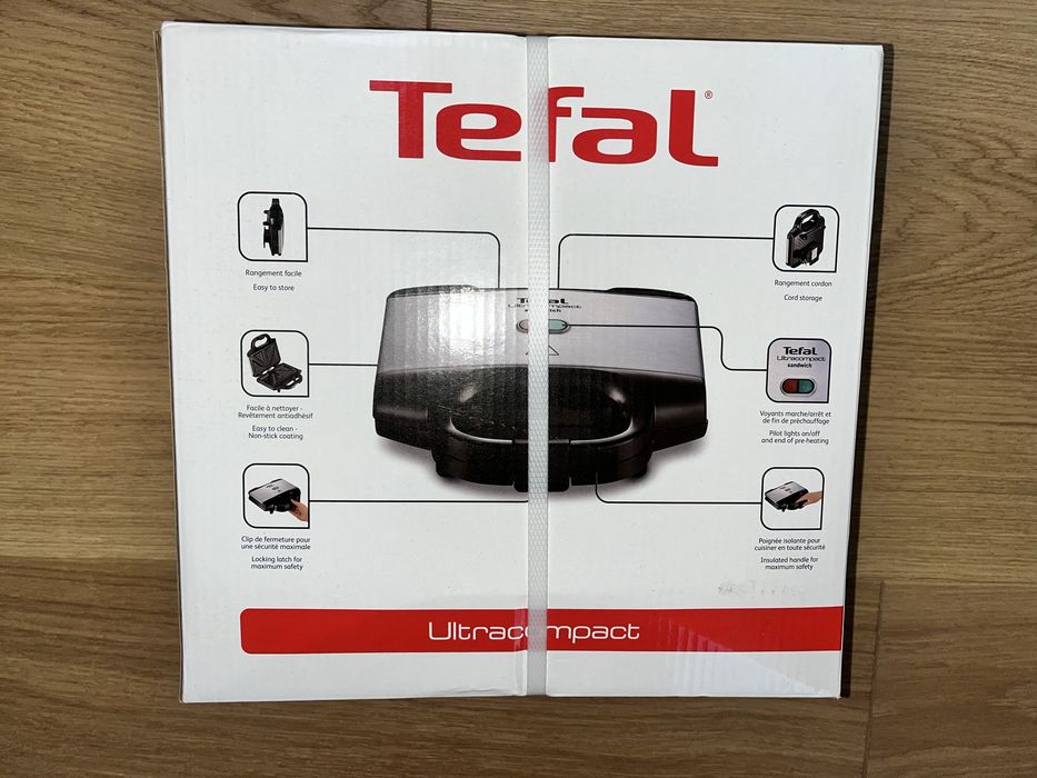 Opiekacz Tefal Ultracompact 700W – nowy, zapakowany