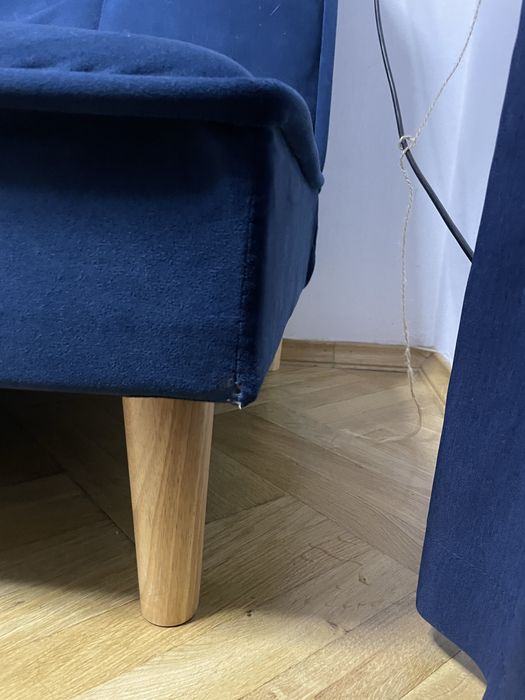 Диван книжка синій розкладний