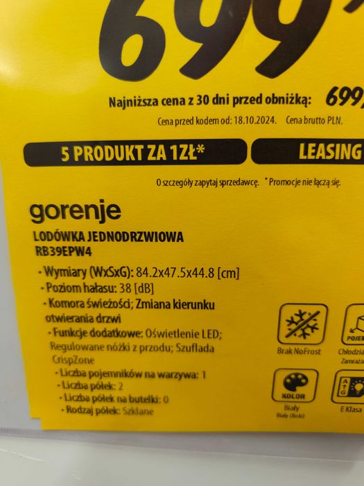Sprzedam lodówkę i kuchenkę 4 palnikową