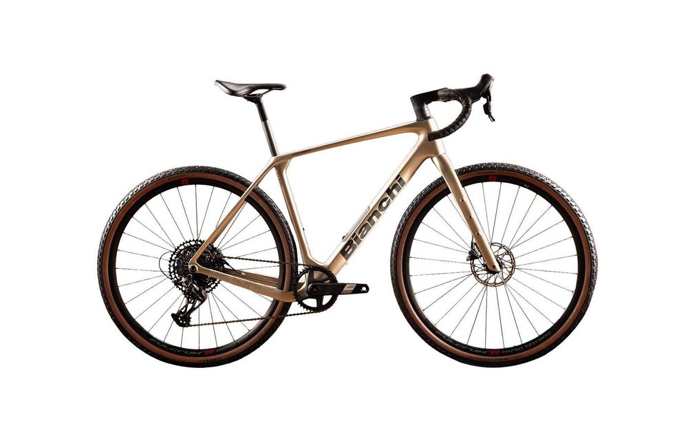 Rower Gravelowy Bianchi Arcadex Comp GRX610 12s Celeste i Metal Sand rozmiar M, L, XL