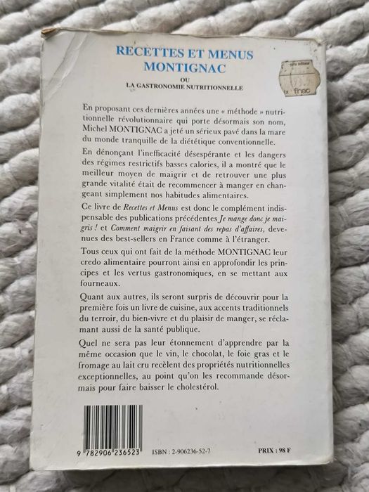 Recettes et menus Montignac ou La gastronomie nutritionnelle
