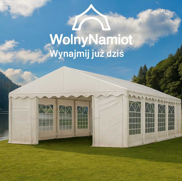 Namiot imprezowy na wynajem +stoły, krzesła,oświetlenie /Namiot 800 zł