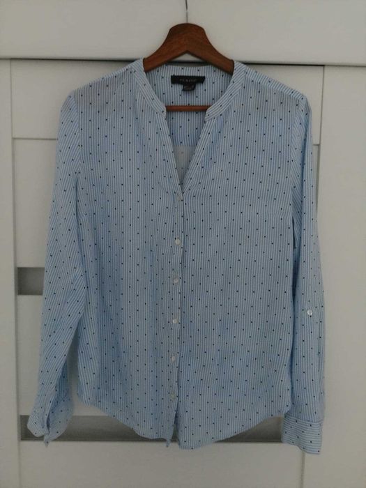 Koszula damska w paski pionowe Wiskoza Primark błękitna rozm. 42/XL