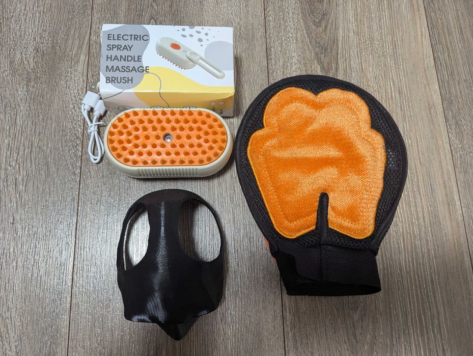 Маска бетмена, Ультразвукова щітка, Рукавичка для вичісування AnimAll