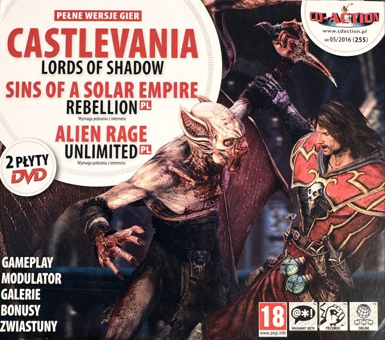 Gry CD-Action DVD 255: Castlevania: Lords Of Shadow, Alien Rage