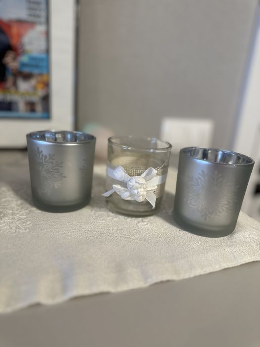 Zestaw 3 świeczników