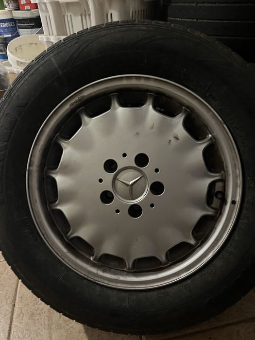 antes Originais Mercedes-Benz S350 (W140) com Pneus 235/60 R16