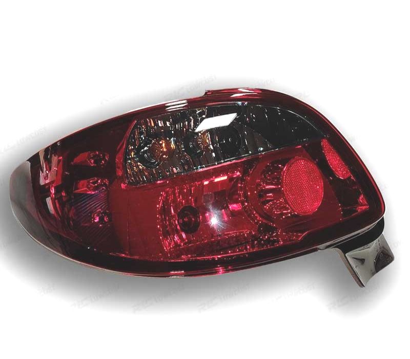 FAROLINS TRASEIROS PARA PEUGEOT 206 98-09 VERMELHO CINZA