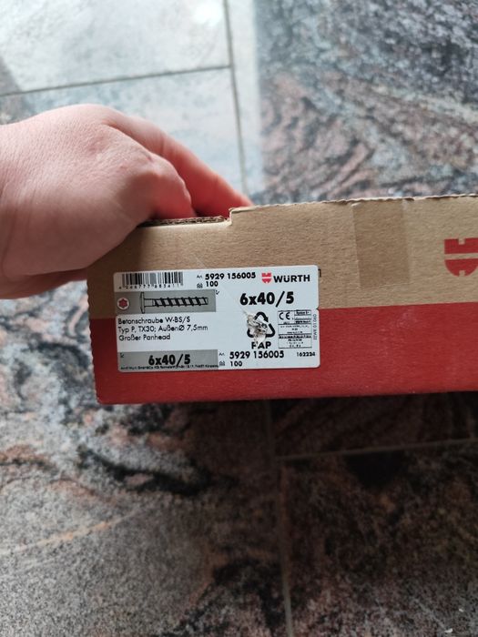 Wkręty gk,dyble,śruby do betonu