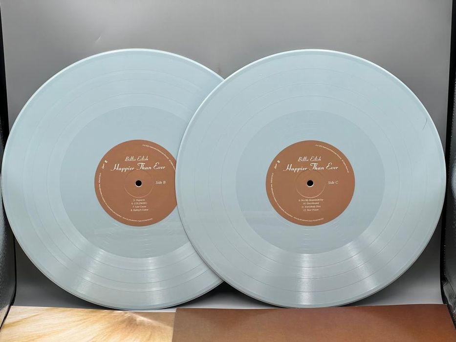 Новий вініл з постером Billie Eilish Happier than ever Біллі Айліш